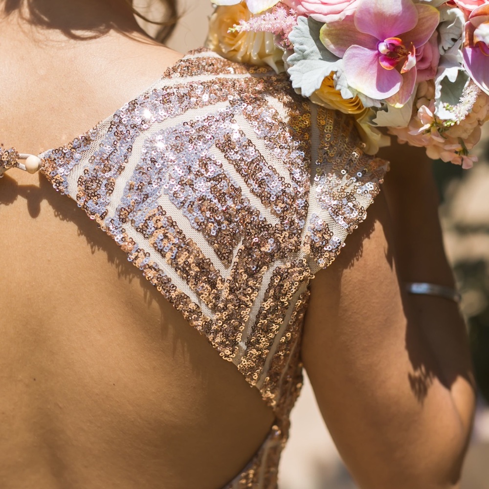 Gorgeous rosegold dress